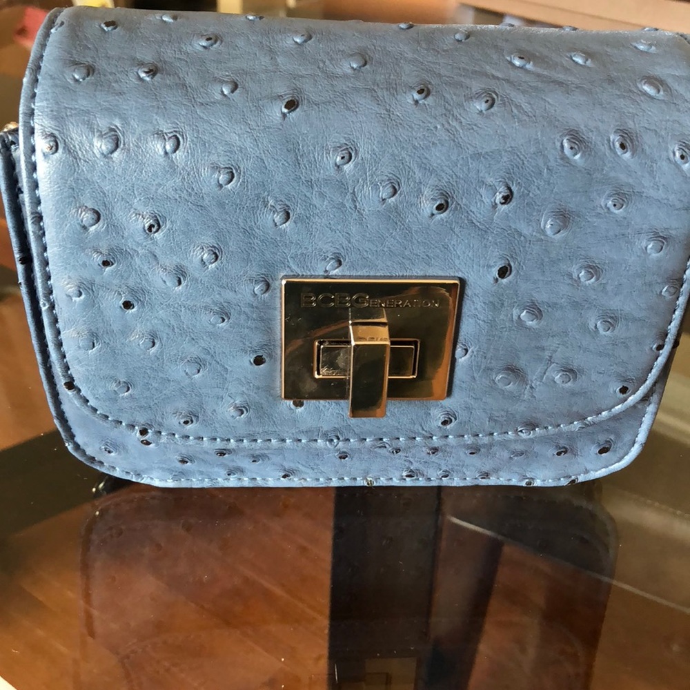BCBG Generation Versatile Blue Textured Bag